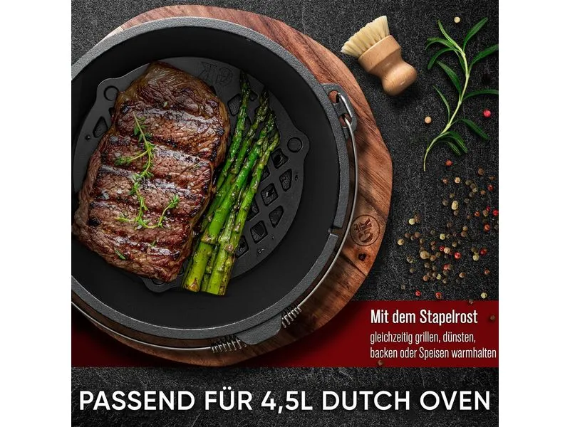 Gusskoenig Gusseisen Stapelrost für Dutch Oven 4.5 l Gusskoenig Gusseisen Stapelrost für Dutch Oven 4.5 l