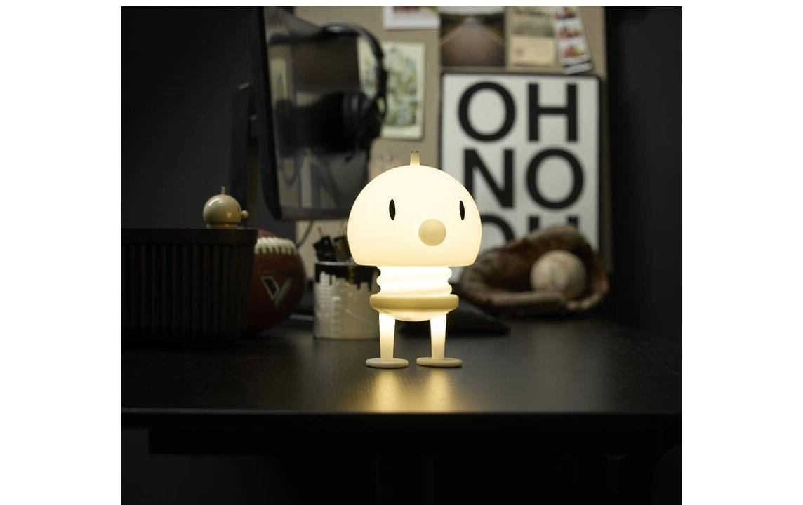 Hoptimist Tischleuchte Soft PE-Lampe XL, 15 x 15 x 23 cm, Weiss