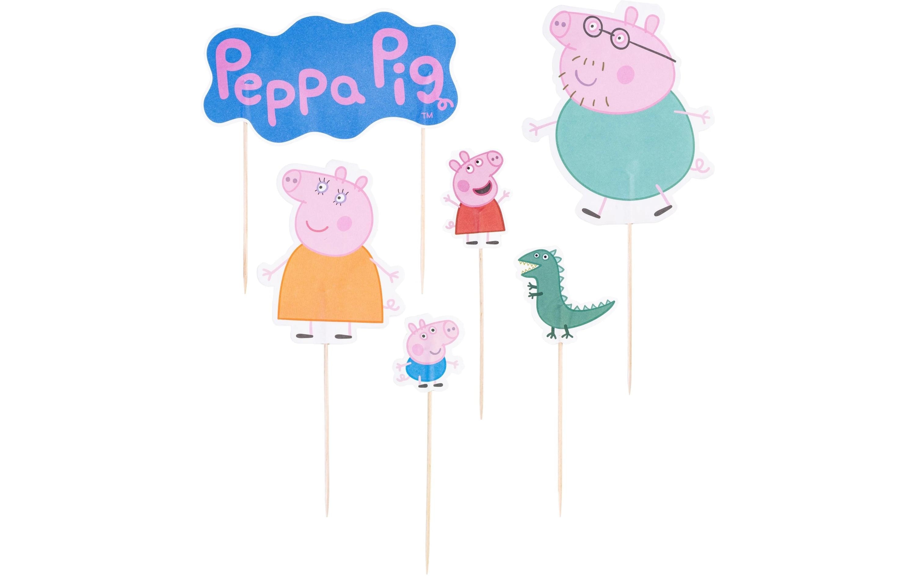 Dr.Oetker Kuchen-Topper Peppa Pig 12 Stück, Mehrfarbig