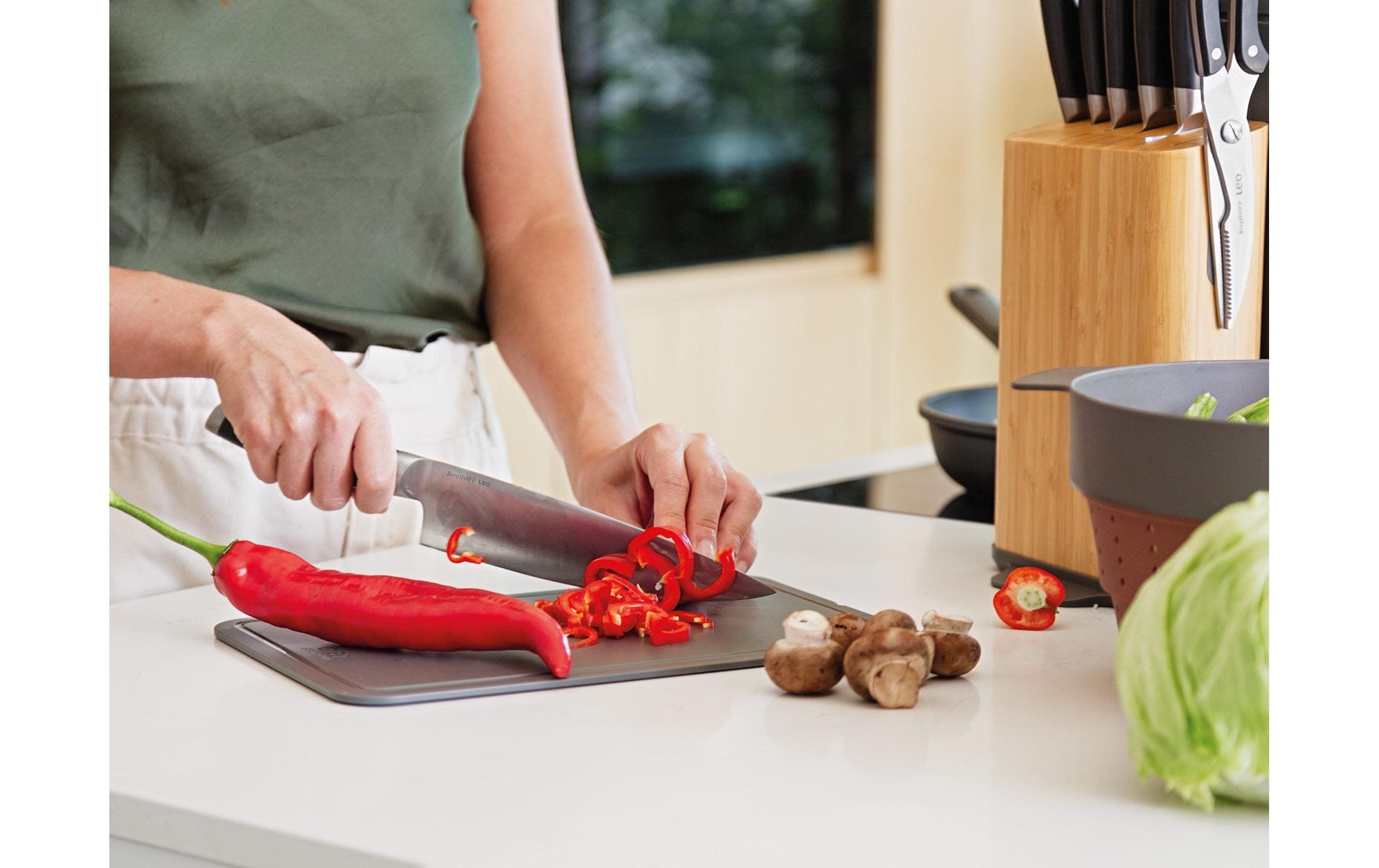 BergHOFF Messer-Set Leo Legacy 3-teilig Silber