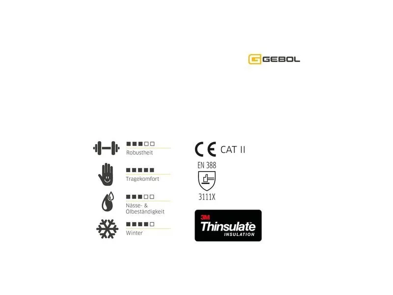 Gebol Arbeitshandschuh Master Thermo 10 Grösse: 10, Gebol Arbeitshandschuh Master Thermo 10 Grösse: 10,