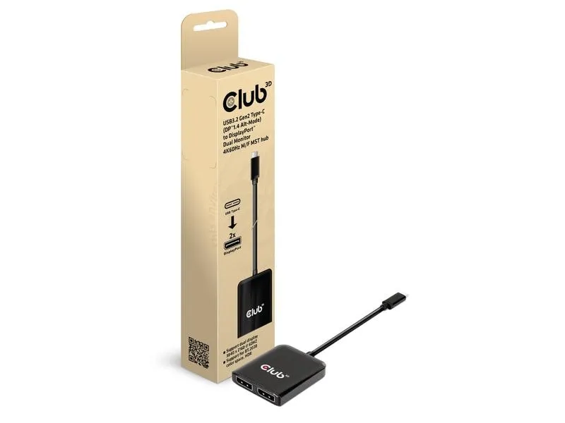 Club 3D Adapterkabel CSV-1555 MST Hub USB Type-C - DisplayPort