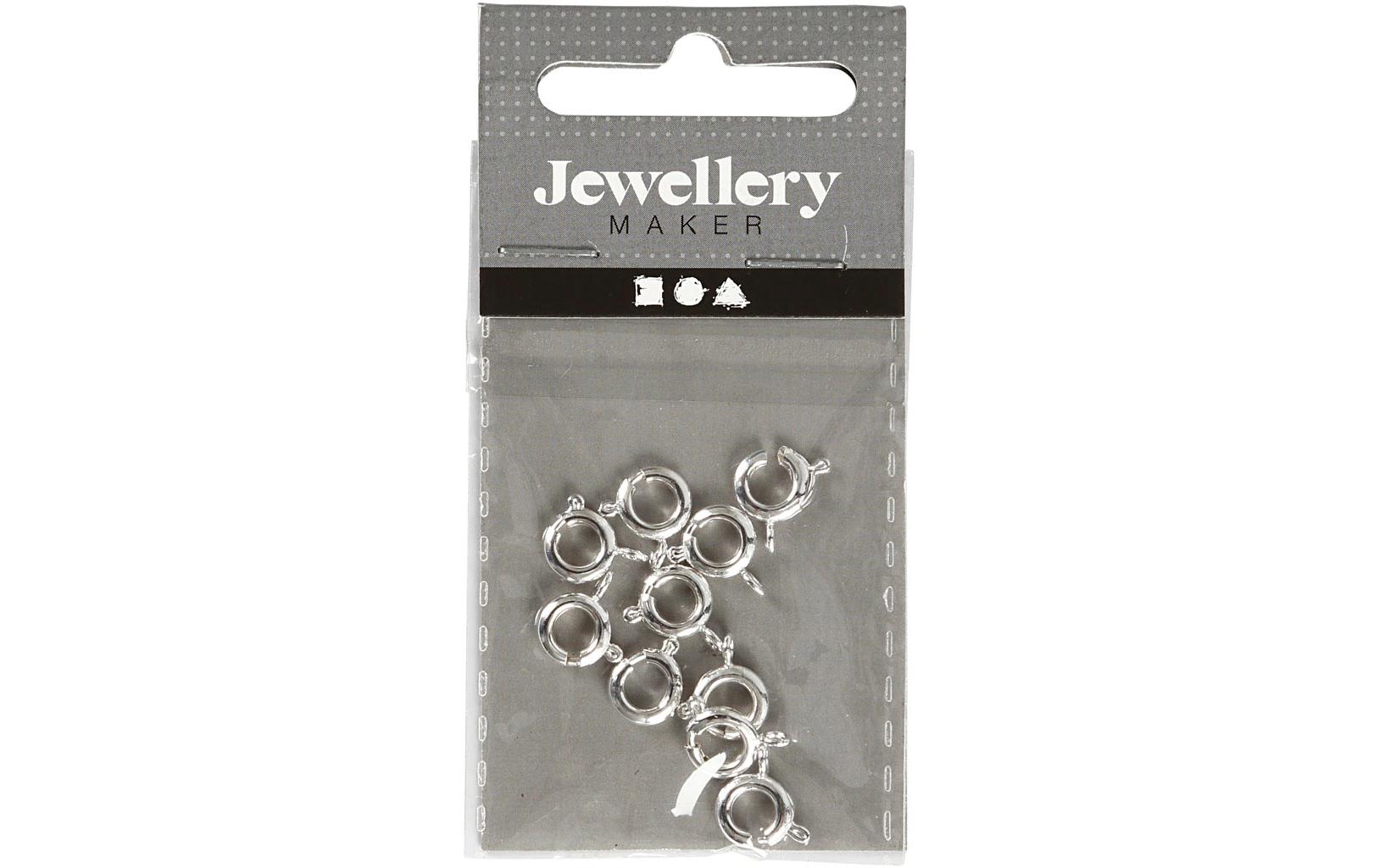 Creativ Company Verschluss Federring 10 Stück, 7 mm, Silber Creativ Company Verschluss Federring 10 Stück, 7 mm, Silber