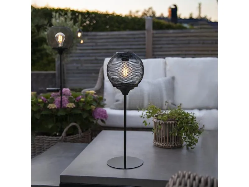 Star Trading Tischleuchte Solardekoration Sunlight, Schwarz