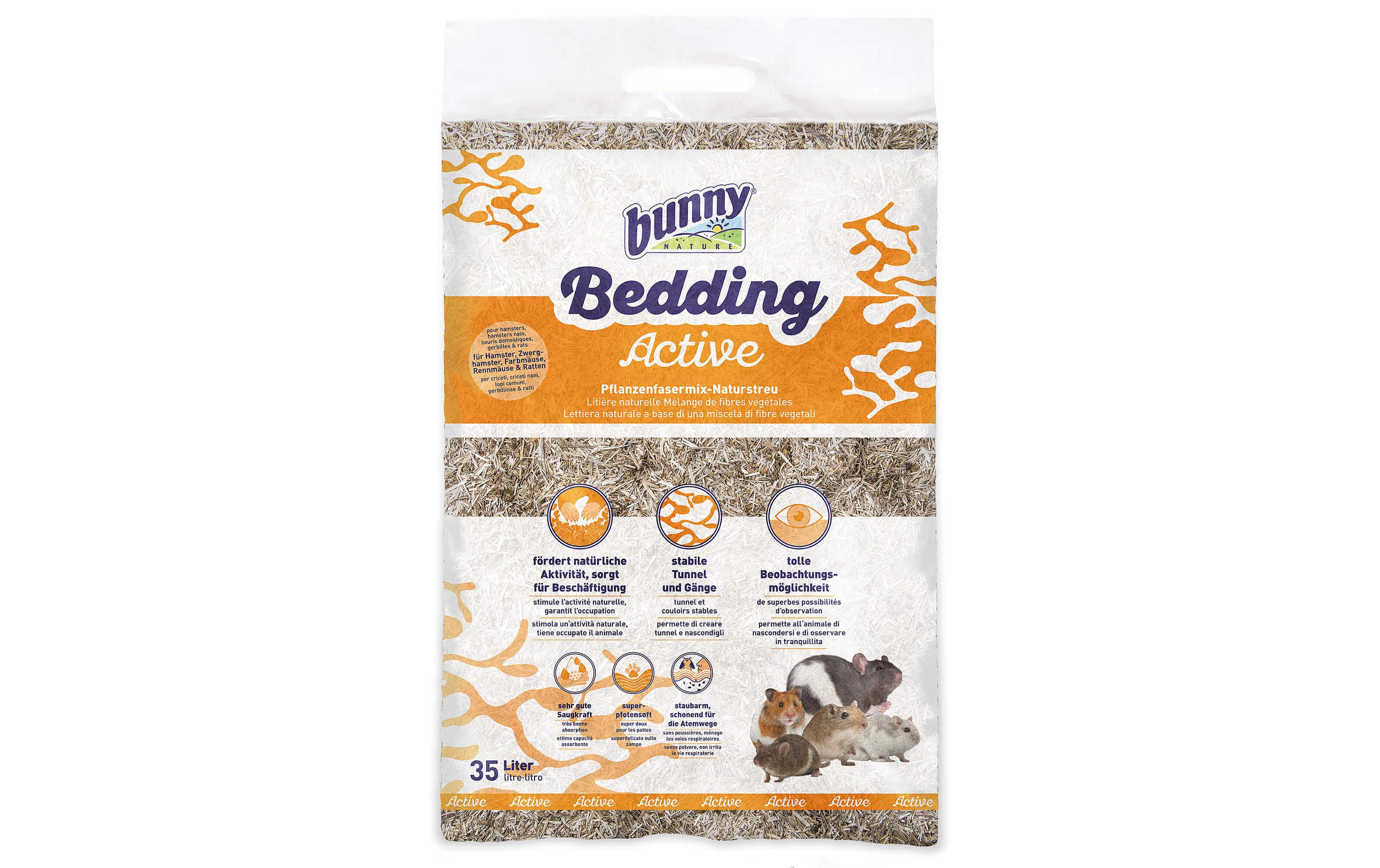 Bunny Nature Bedding Active Pflanzenfasermix-Naturstreu, 35 l Bunny Nature Bedding Active Pflanzenfasermix-Naturstreu, 35 l