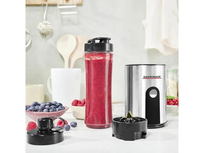 Gastroback Smoothie Maker Mix & Go Schwarz/Silber Gastroback Smoothie Maker Mix & Go Schwarz/Silber