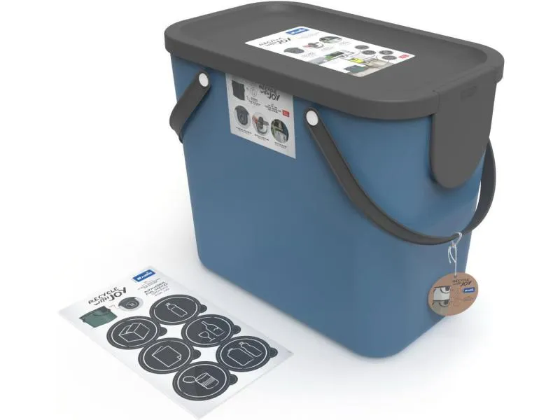 Rotho Recyclingbehälter Albula 25 l, Horizon Blau