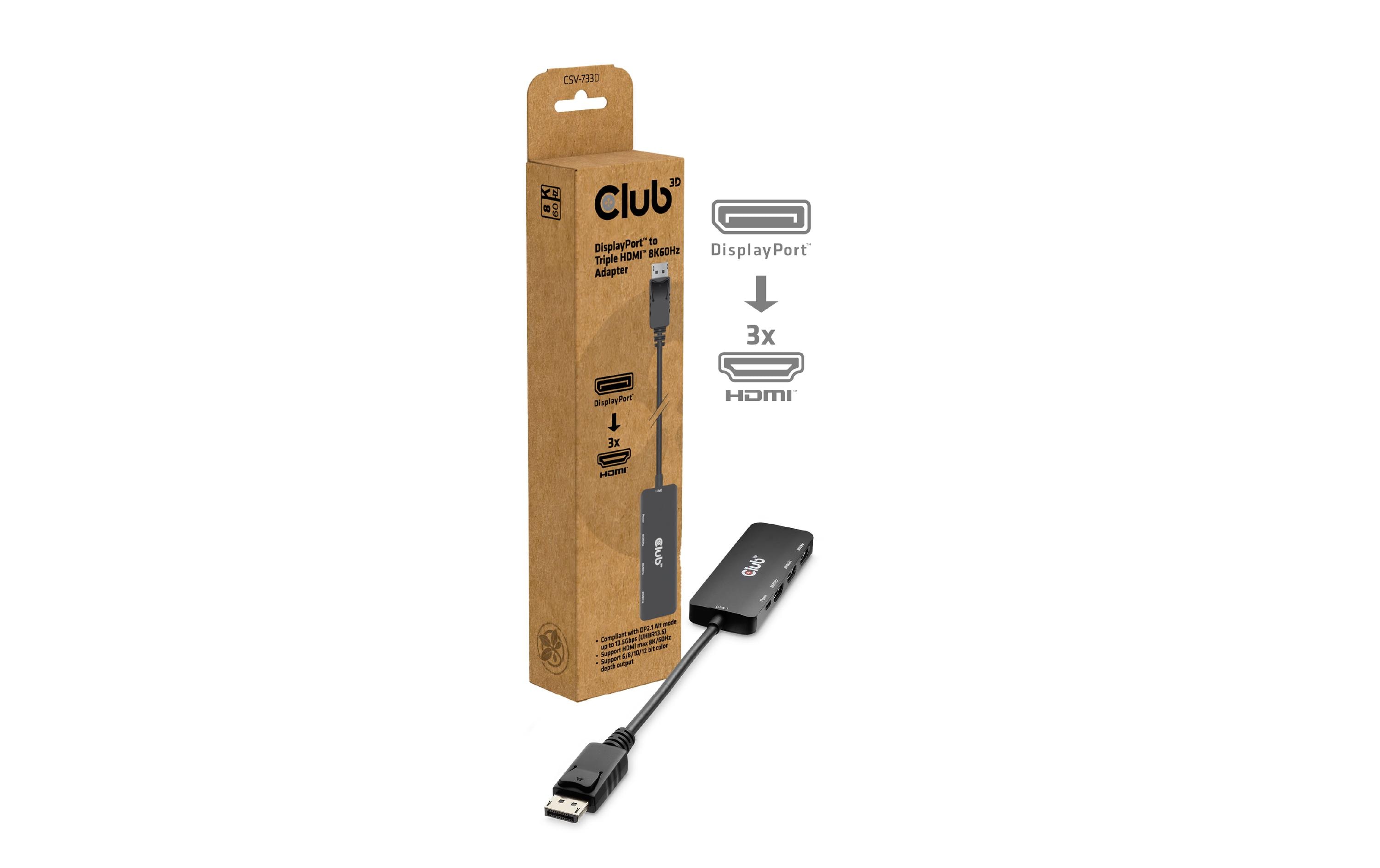 Club 3D Adapter CSV-7330 DisplayPort - HDMI