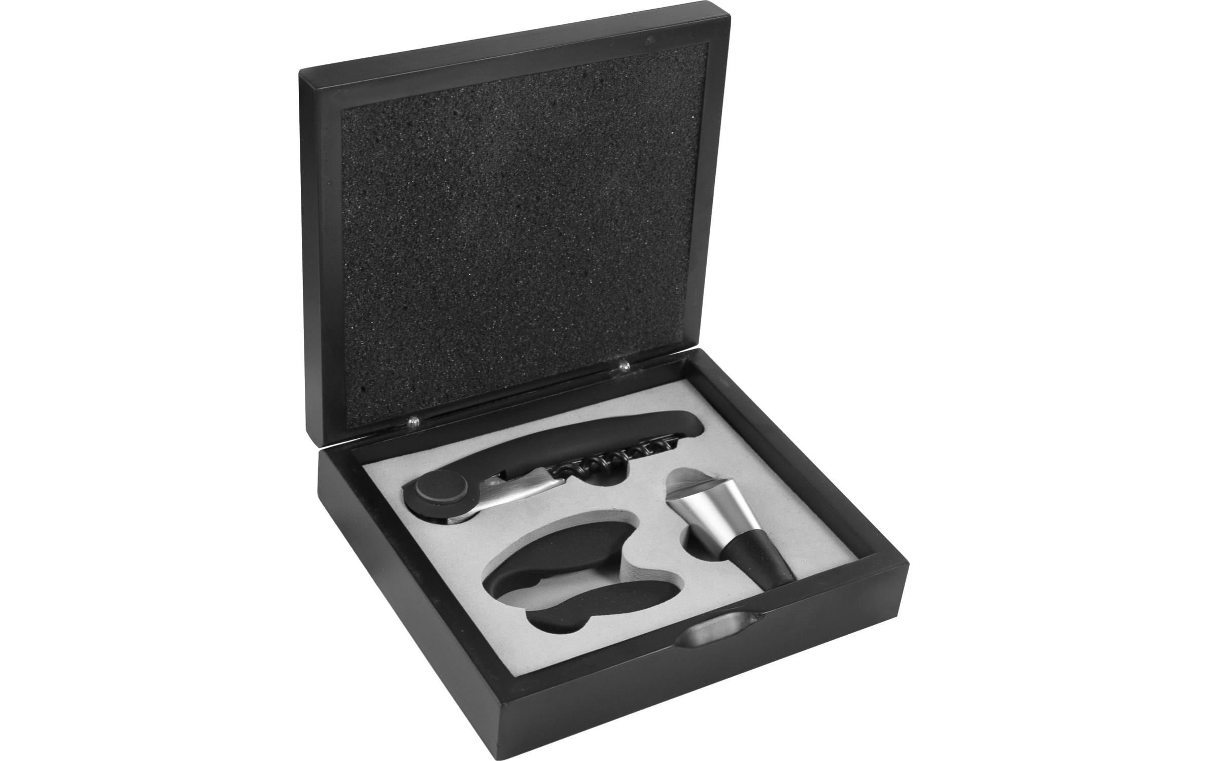 Ibili Weinset in der Box 16.5 x 14 cm Silber