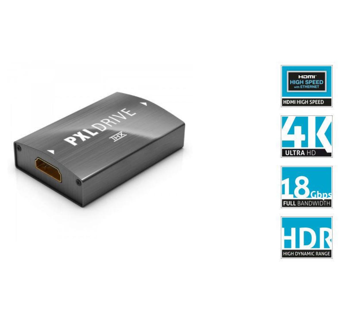 PIXELGEN PXLDRIVE HDMI Repeater inkl. 10m HDMI Kabel
