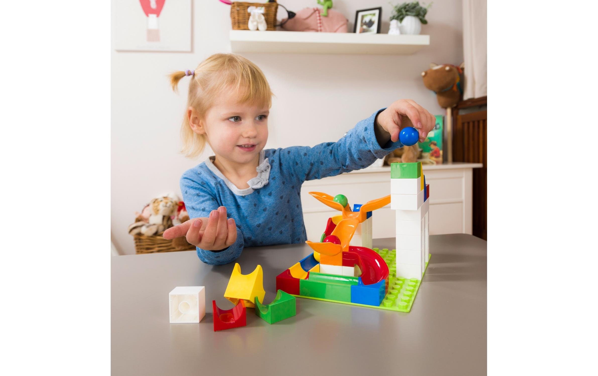 Hubelino Kugelbahn Schwinge Erweiterung 46 Teile Hubelino Kugelbahn Schwinge Erweiterung 46 Teile