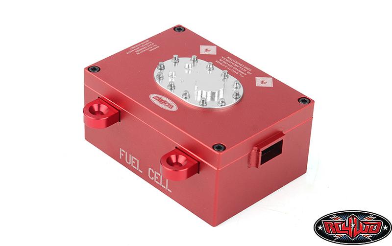 RC4WD Empfängerbox Benzintank Attrappe, Rot, Aluminium, 1:10