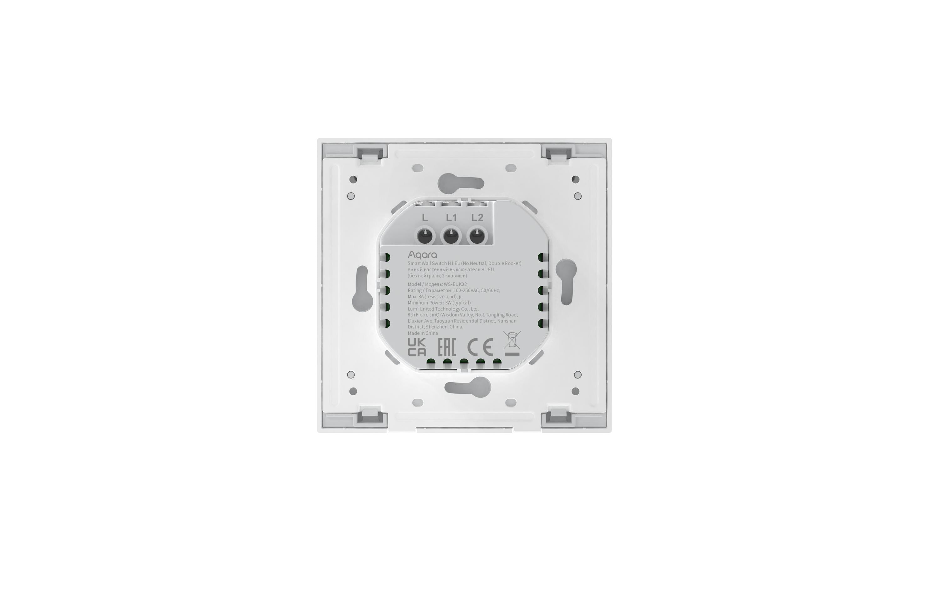 Aqara Funk-Schalter H1 EU, Doppel, Zigbee 3.0