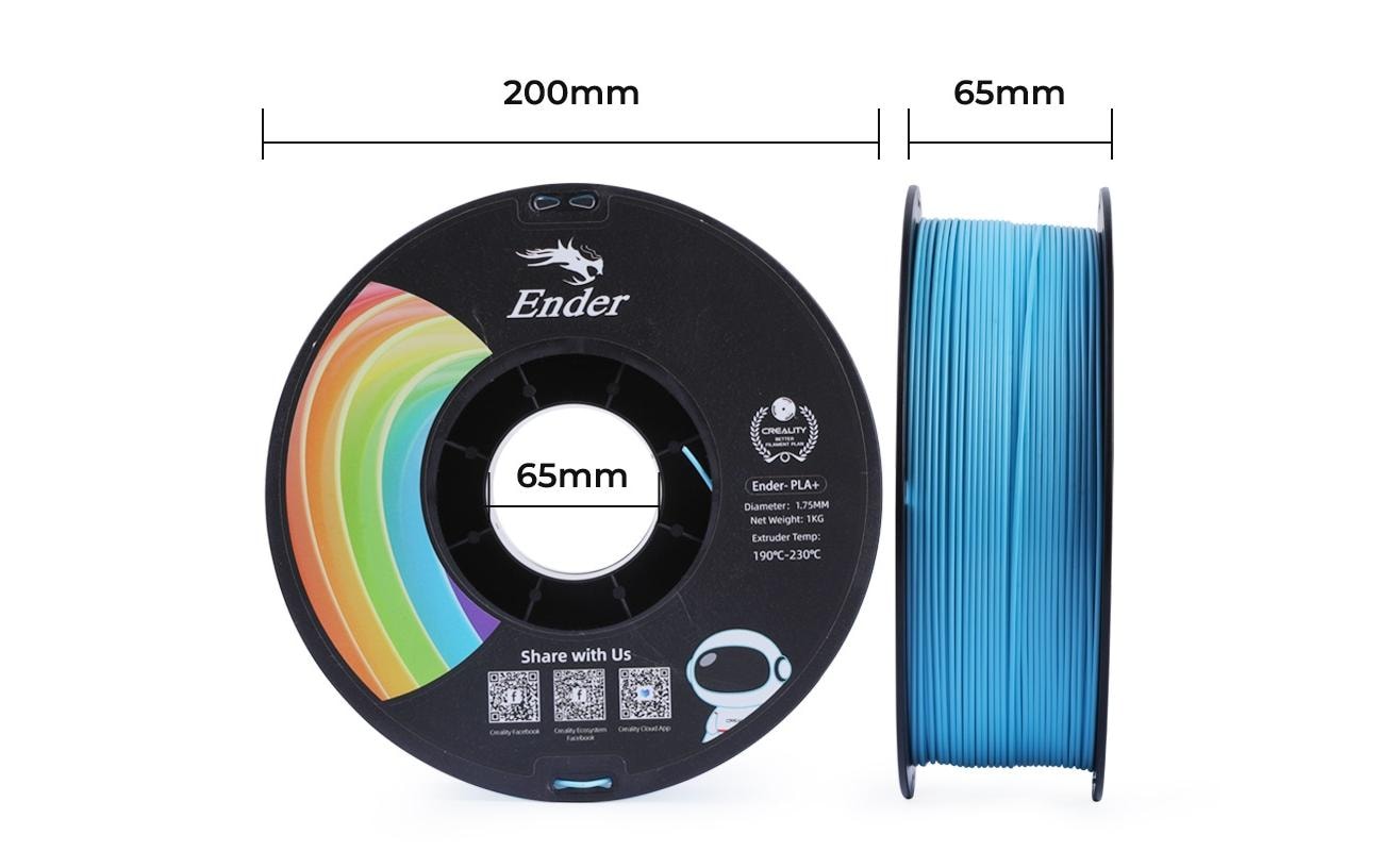 Creality Filament PLA+ Blau, 1.75 mm, 1 kg