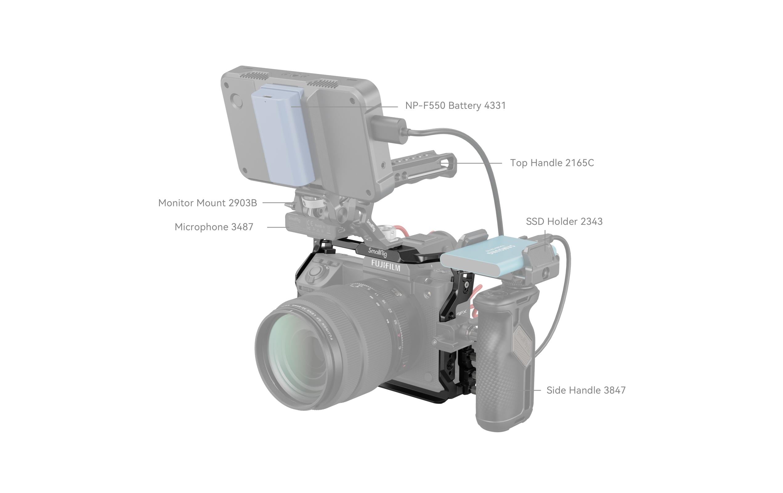 Smallrig Cage FUJIFILM GFX100 II Kit Smallrig Cage FUJIFILM GFX100 II Kit