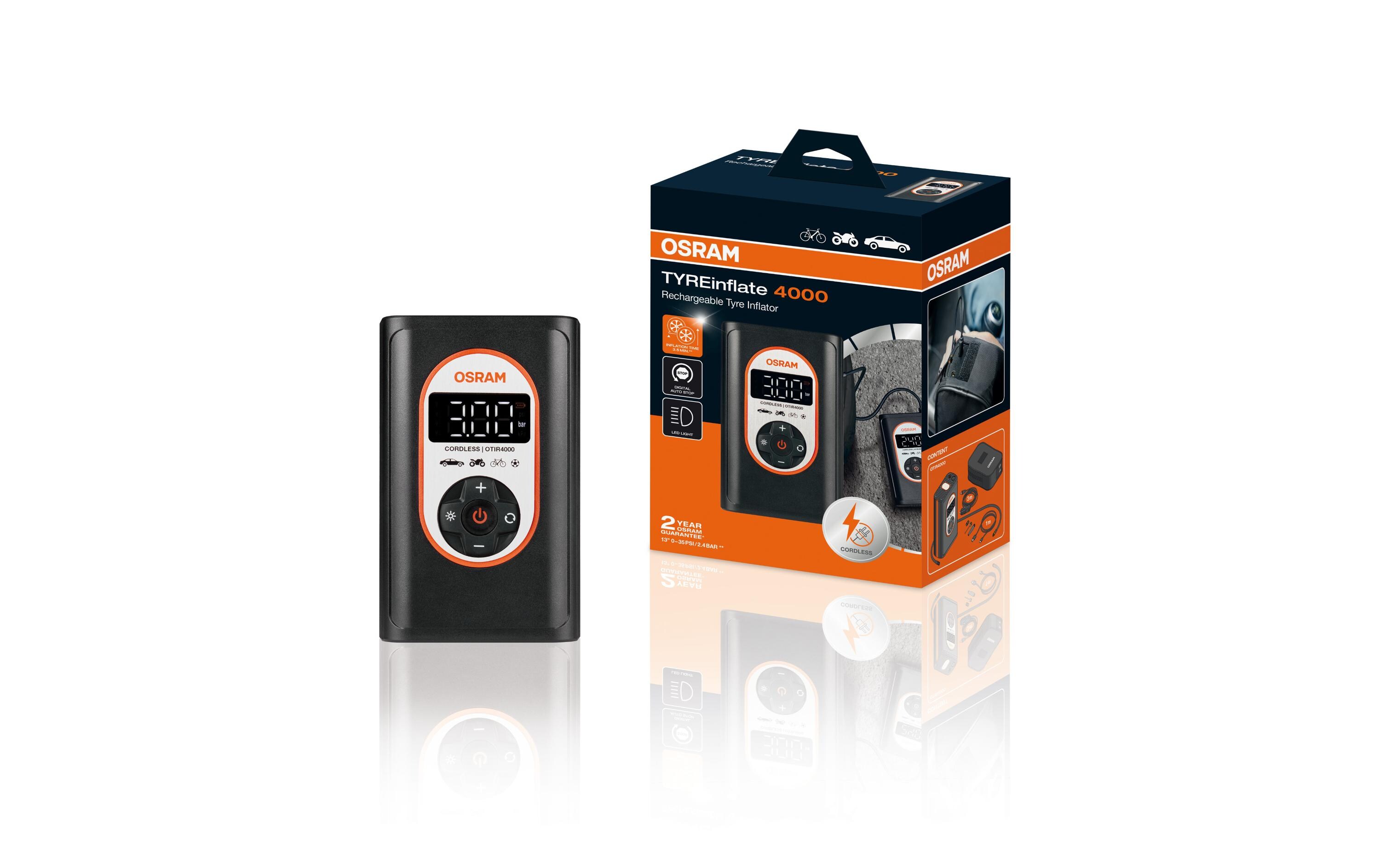 OSRAM Luftkompressor TYREinflate 4000, 8.3 bar OSRAM Luftkompressor TYREinflate 4000, 8.3 bar