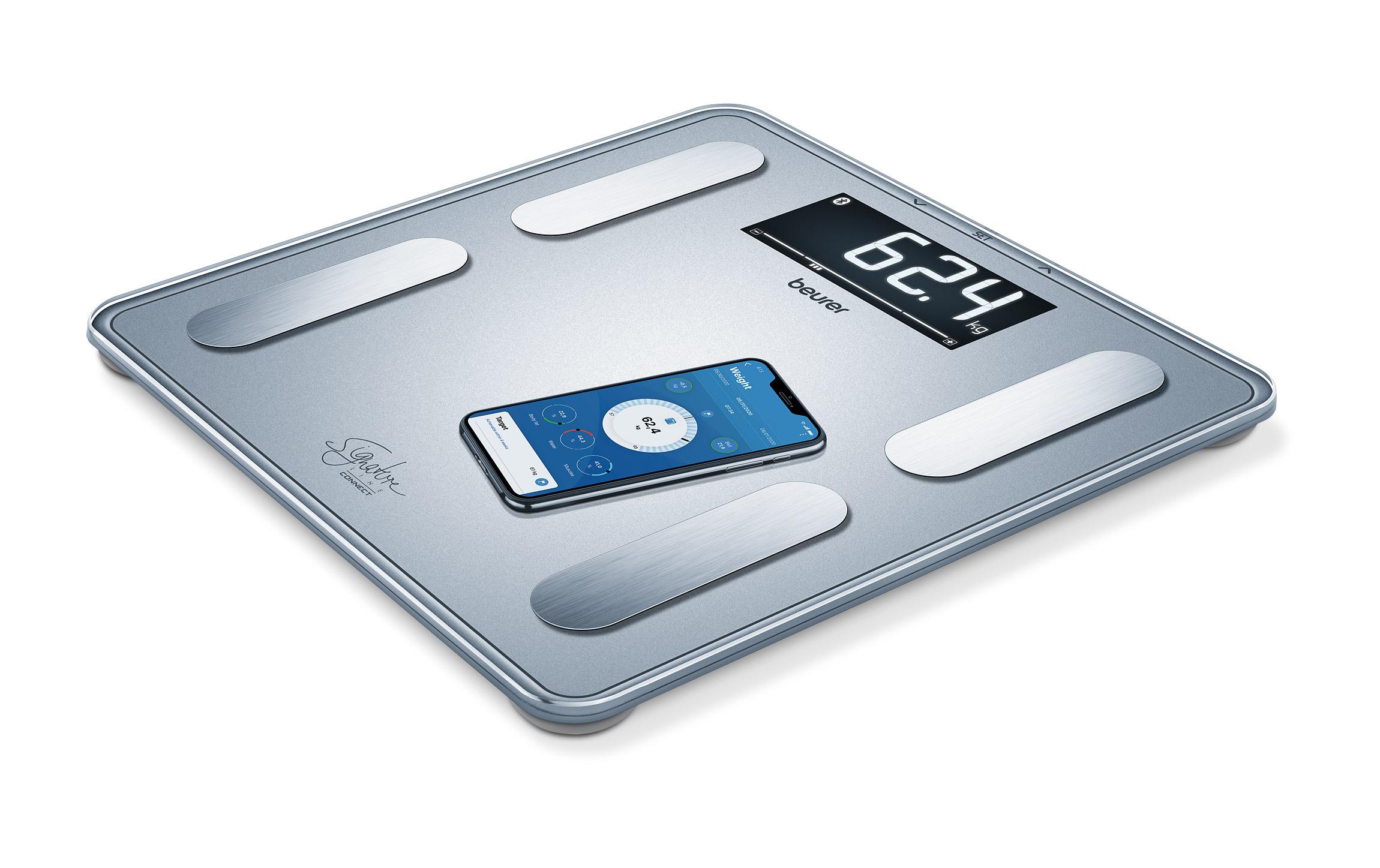 Beurer Körperanalysewaage BF 405 Signature Line, Silber