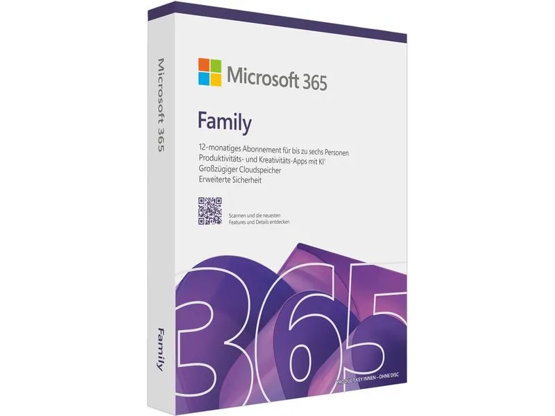 Microsoft 365 Family Box, 6 User, Deutsch Microsoft 365 Family Box, 6 User, Deutsch
