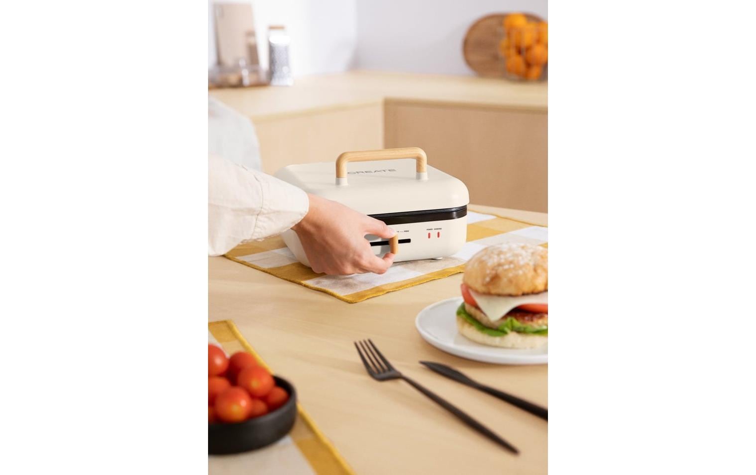 Create Waffeleisen Stone Studio Pro - 180° Wollweiss