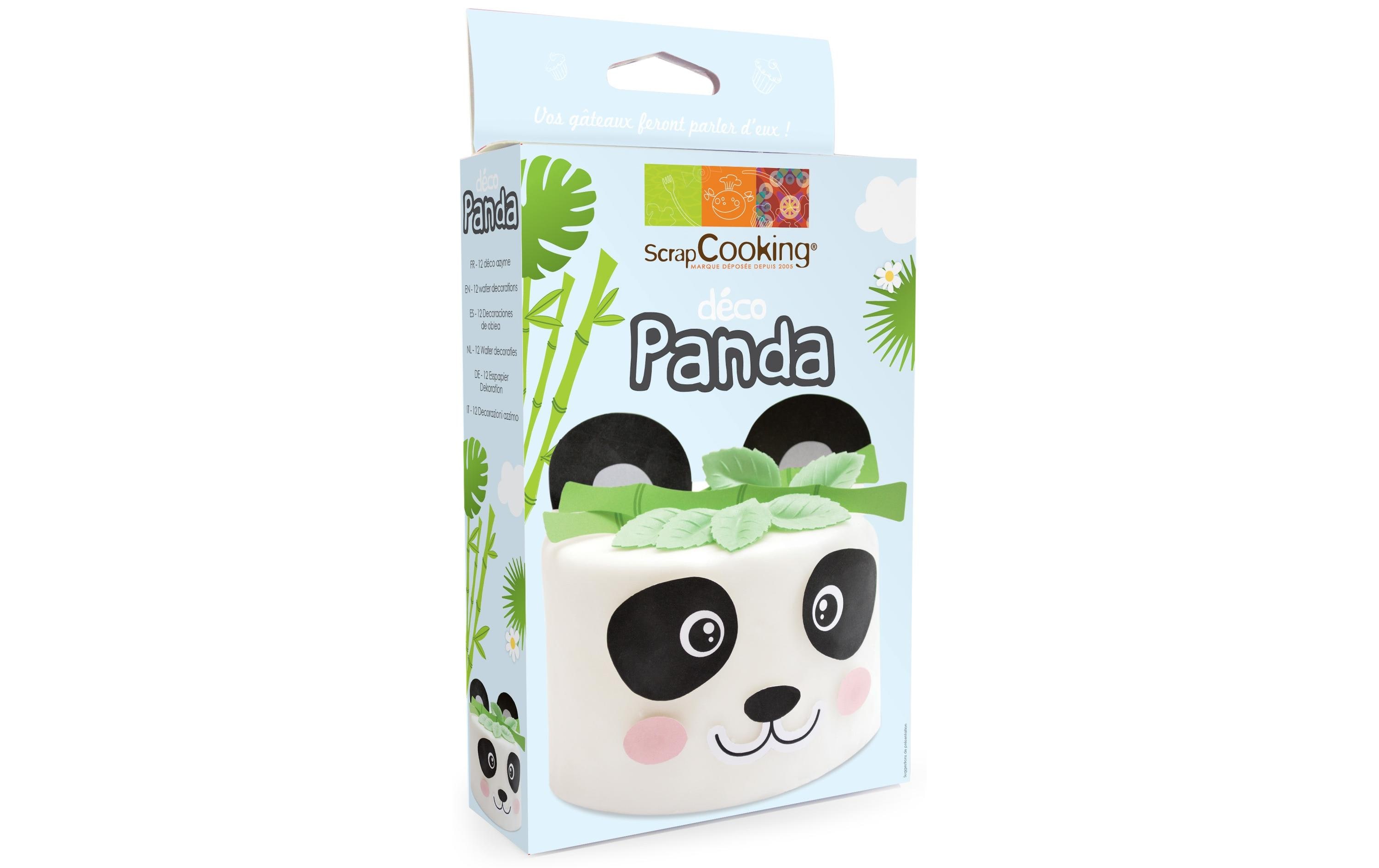 ScrapCooking Oblaten Dekoset «Panda» 15-teilig