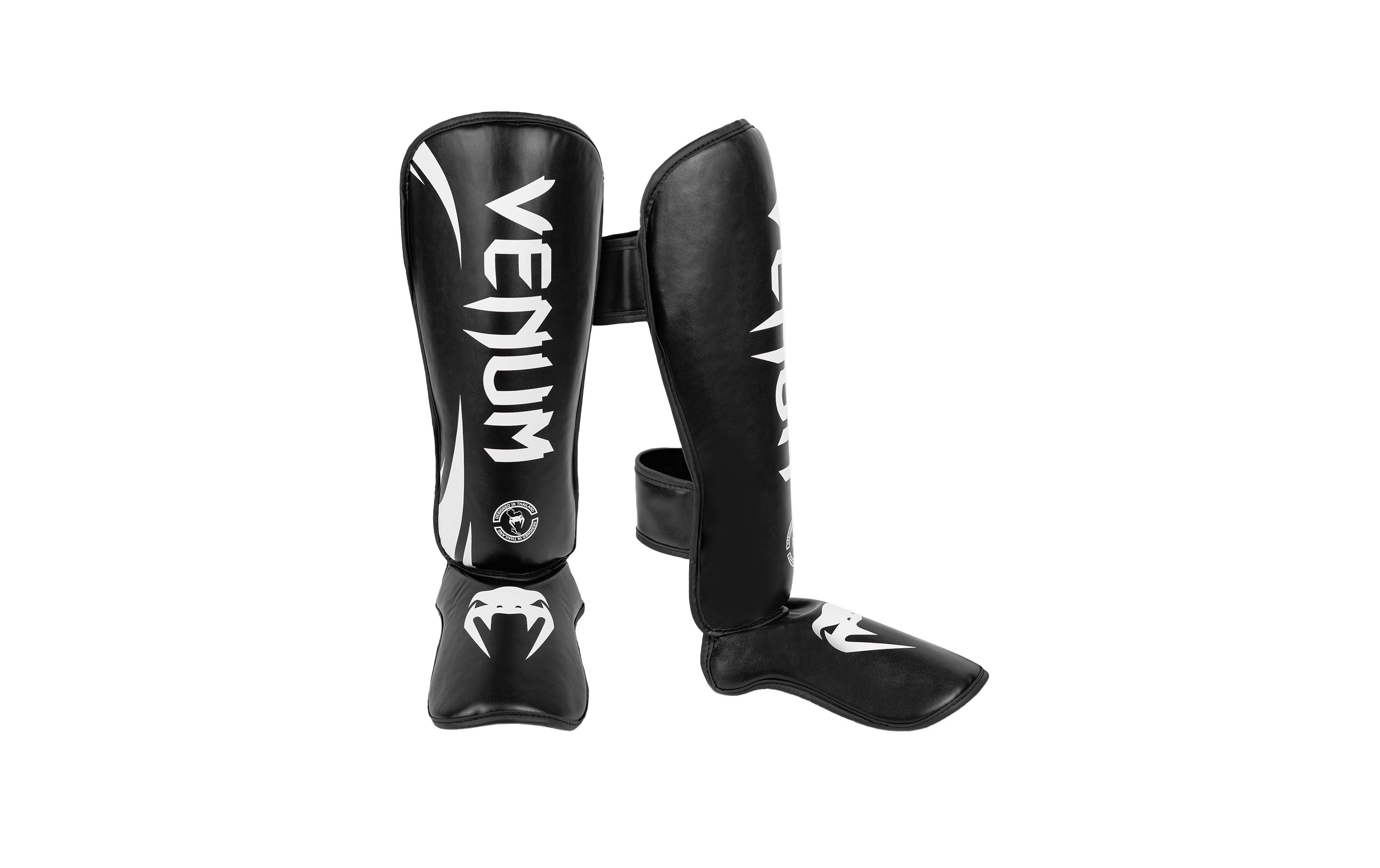 Venum Challenger Standup Shin Guards Schwarz/Weiss, L