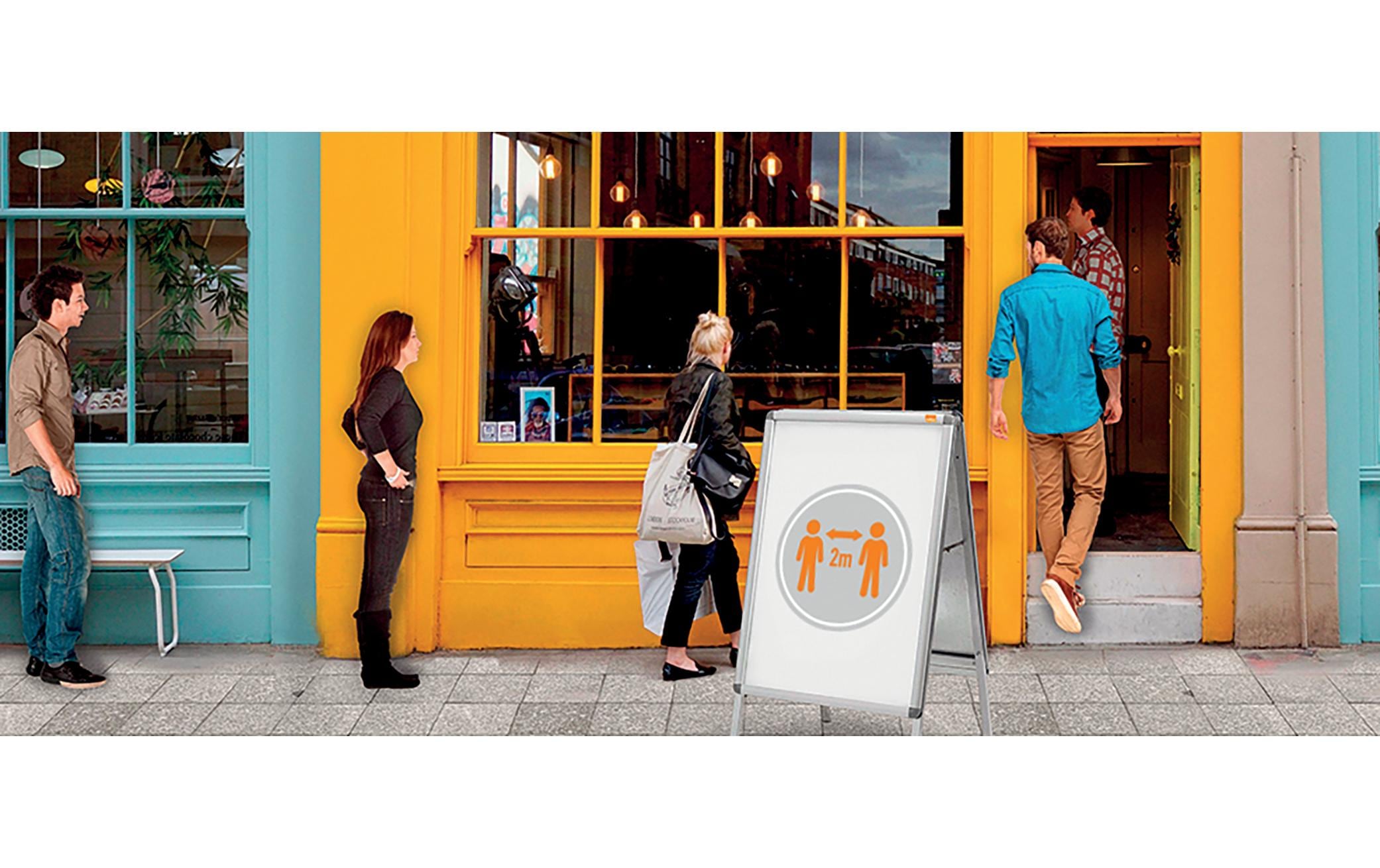 Nobo Premium Plus Plakatständer A1, freistehend und doppelseitig