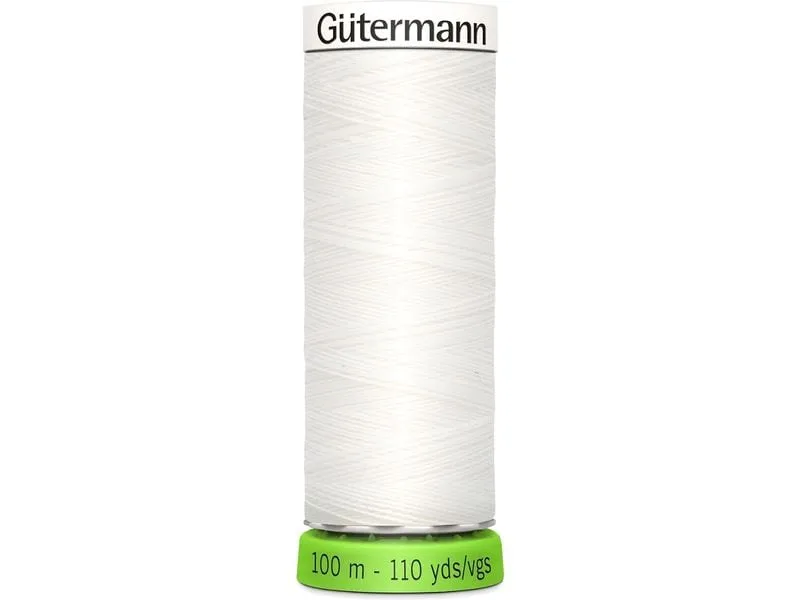 Gütermann Näh- und Stickgarn Allesnäher rPET 100 m Weiss