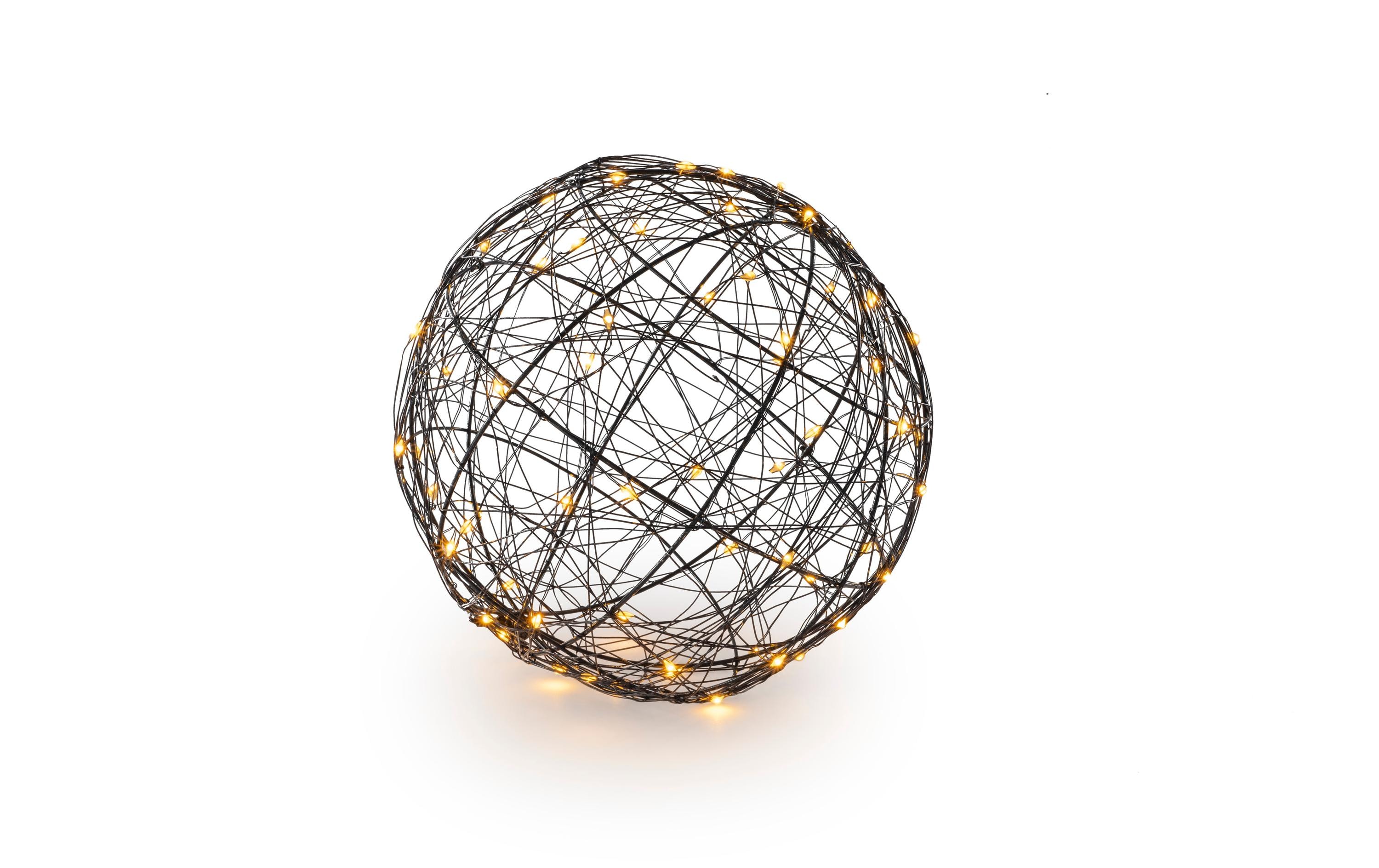 STT Tischdeko 3D Ball Nero M, Ø 20 cm