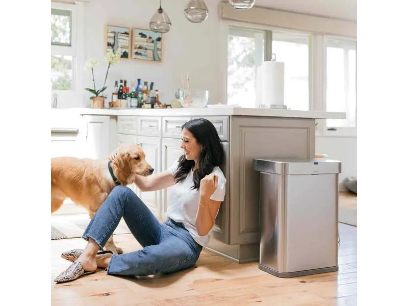Simplehuman Sensorabfalleimer 58 l, Silber Simplehuman Sensorabfalleimer 58 l, Silber