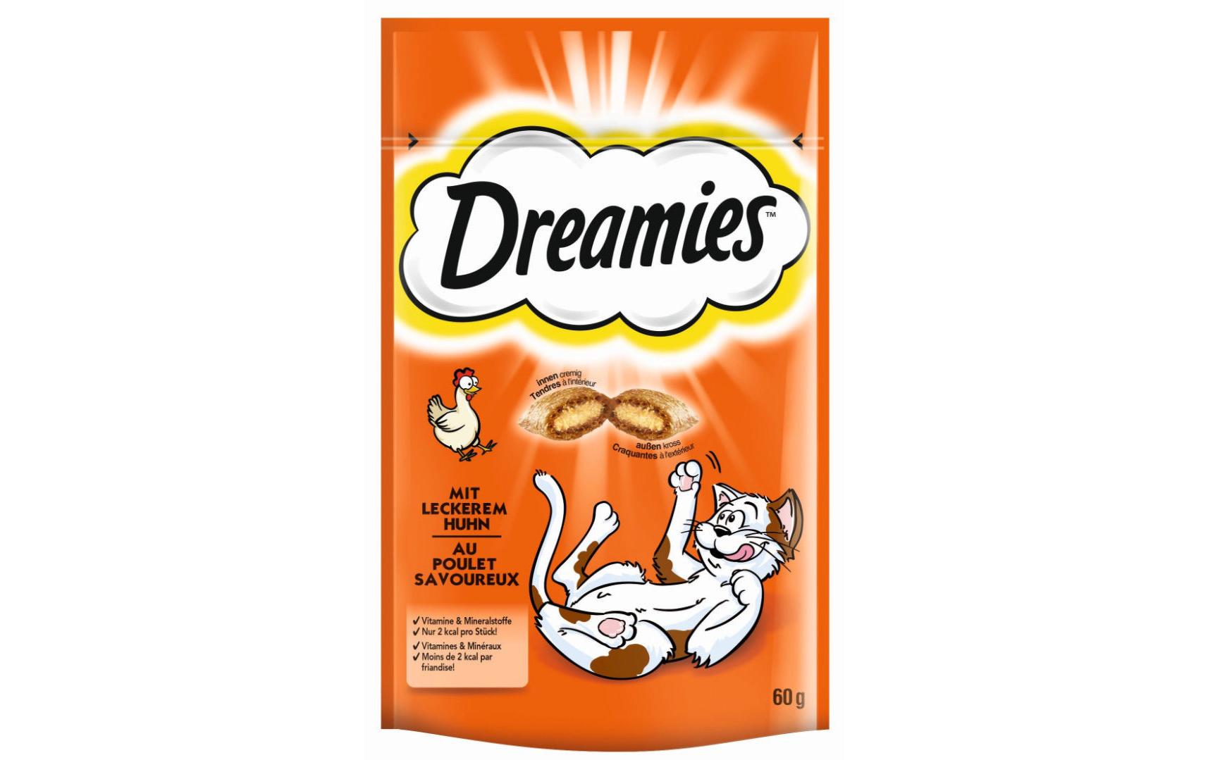 Dreamies Katzen-Snack mit Huhn, 6 x 60g