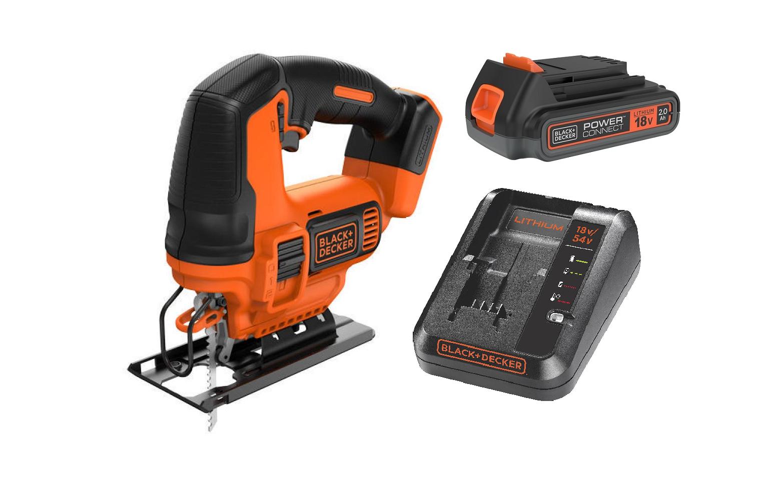 BLACK+DECKER Akku-Pendelhubstichsäge BDCJS18 Kit 18 V