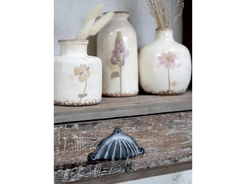 Chic Antique Möbelgriff mit Rillen 5 x 12 cm, antik Grau Chic Antique Möbelgriff mit Rillen 5 x 12 cm, antik Grau