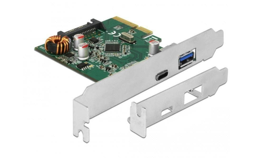 Delock PCI-Express-Karte x4 - USB Type-C Buchse + USB Typ-A Buchs Delock PCI-Express-Karte x4 - USB Type-C Buchse + USB Typ-A Buchs