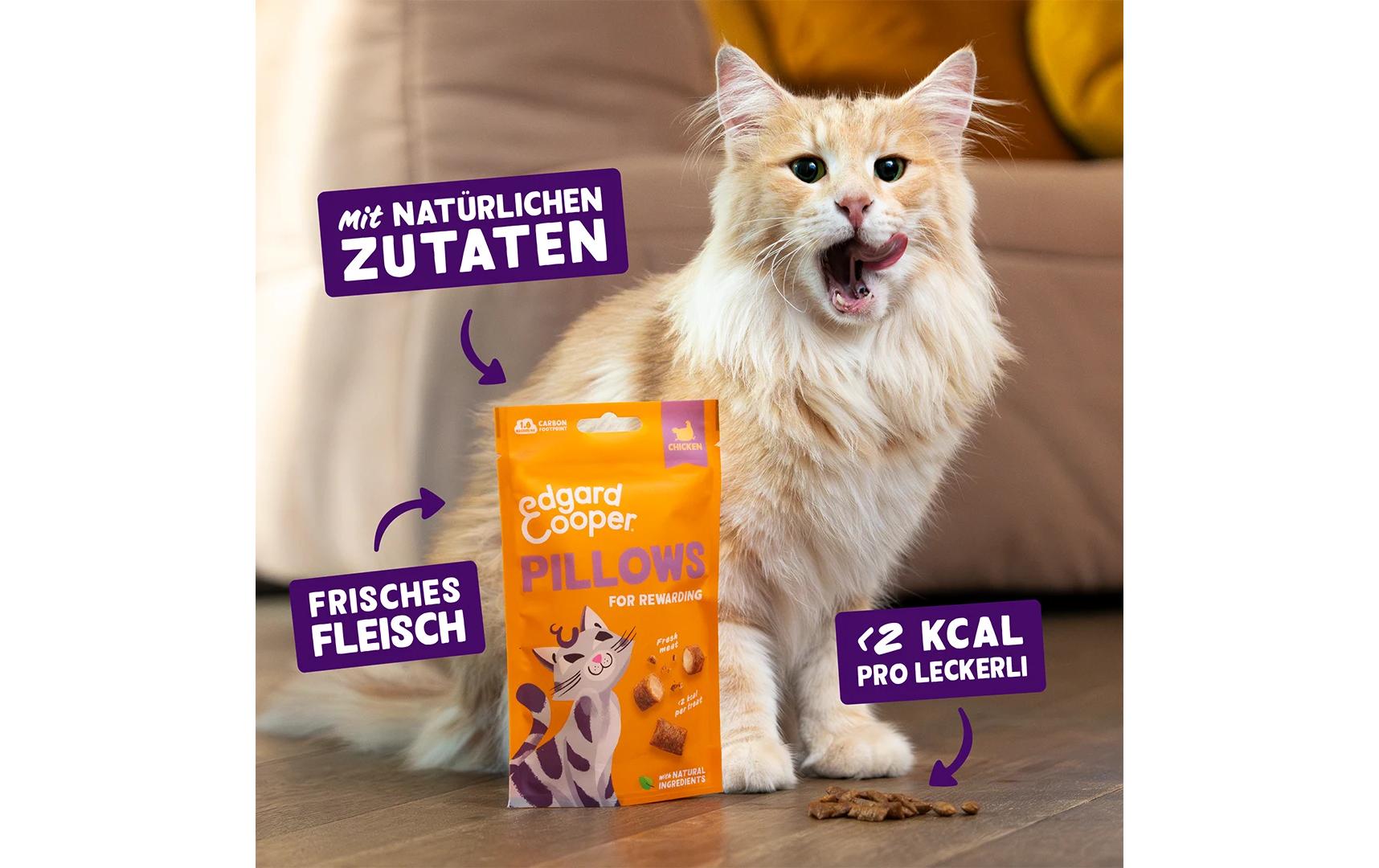 Edgard & Cooper Katzen-Snack Pillows Huhn 60 g