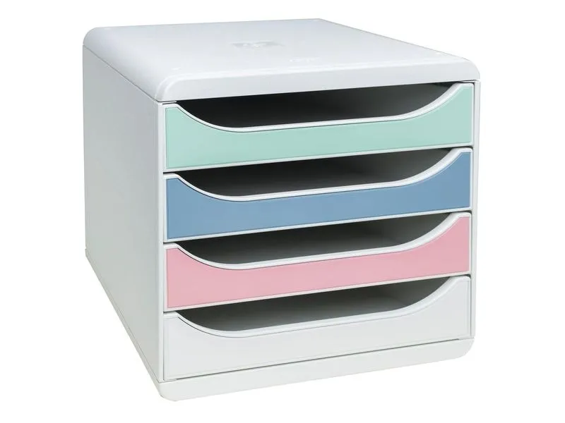 Exacompta Schubladenbox Big-Box AutentiK, 4 Schubladen