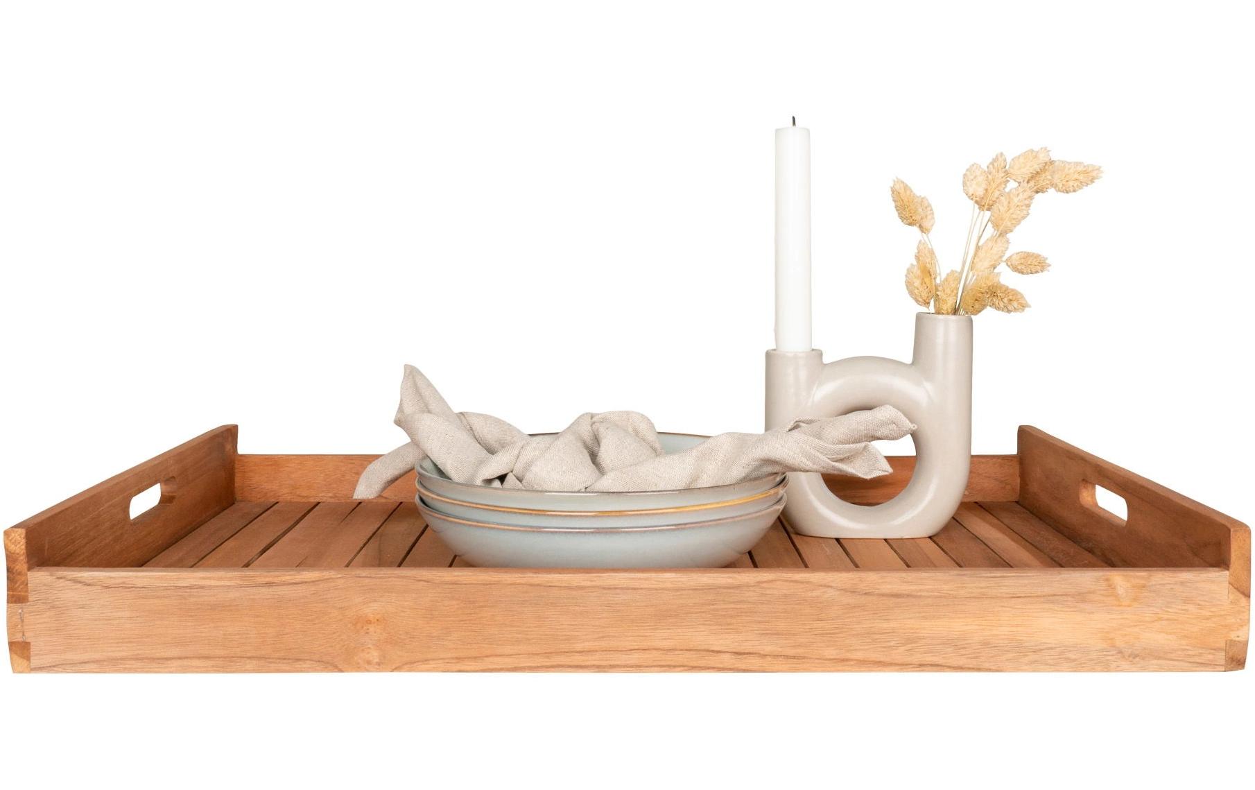 House Nordic Serviertablett Faro Braun