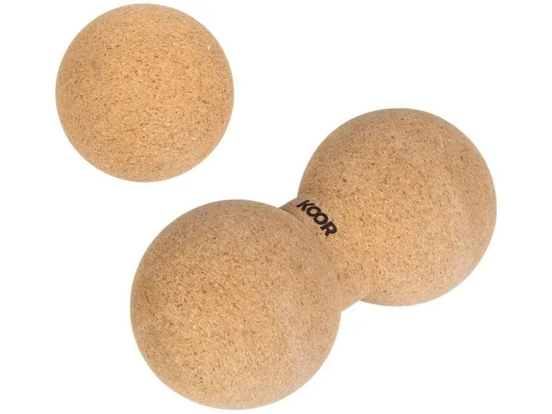 KOOR Faszientraining Einzel- und Doppelball, Kork KOOR Faszientraining Einzel- und Doppelball, Kork