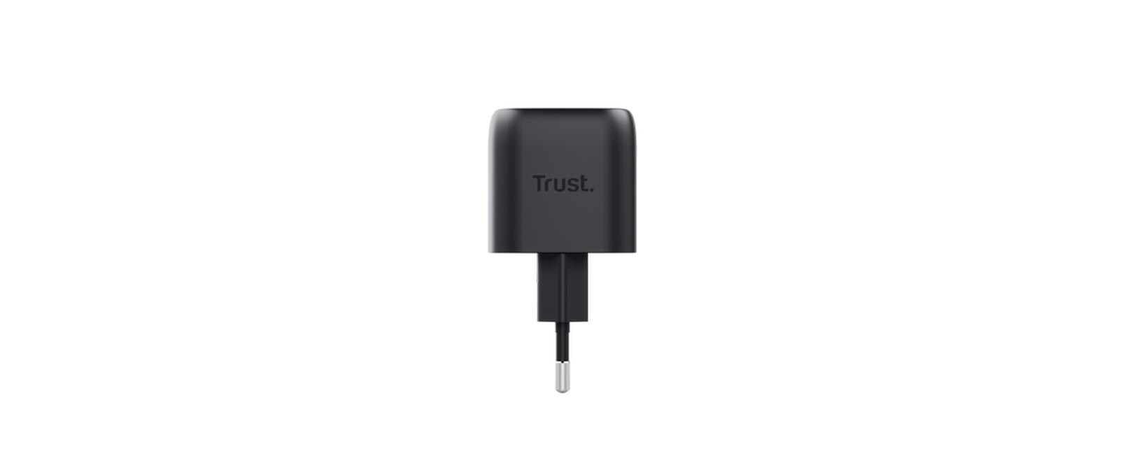 Trust USB-Wandladegerät Maxo USB-C-GaN 30 W Schwarz