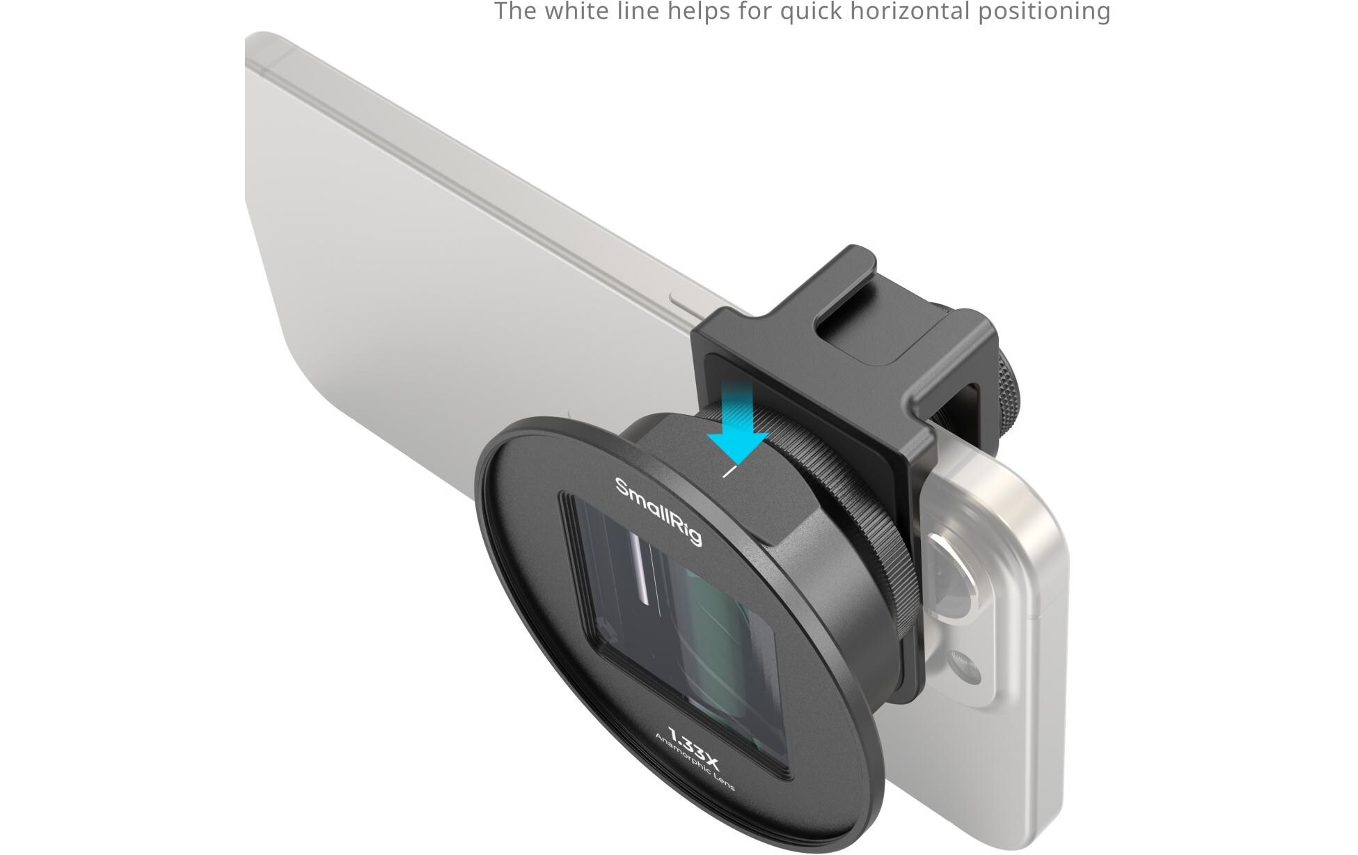 Smallrig 1.33x Anamorphotisches Objektiv für Mobiltelefone (T-Mount)