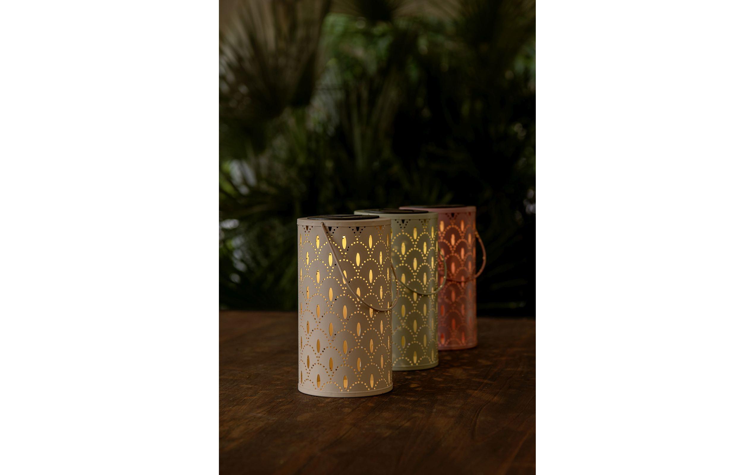 STT Solar Ornament Lantern Mauve