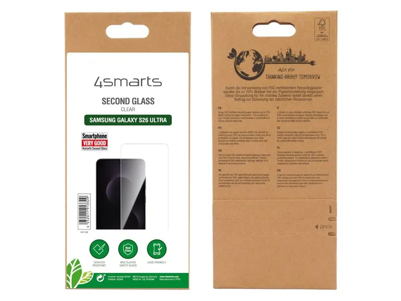 4smarts Displayschutz Second Glass für Samsung Galaxy S26 Ultra