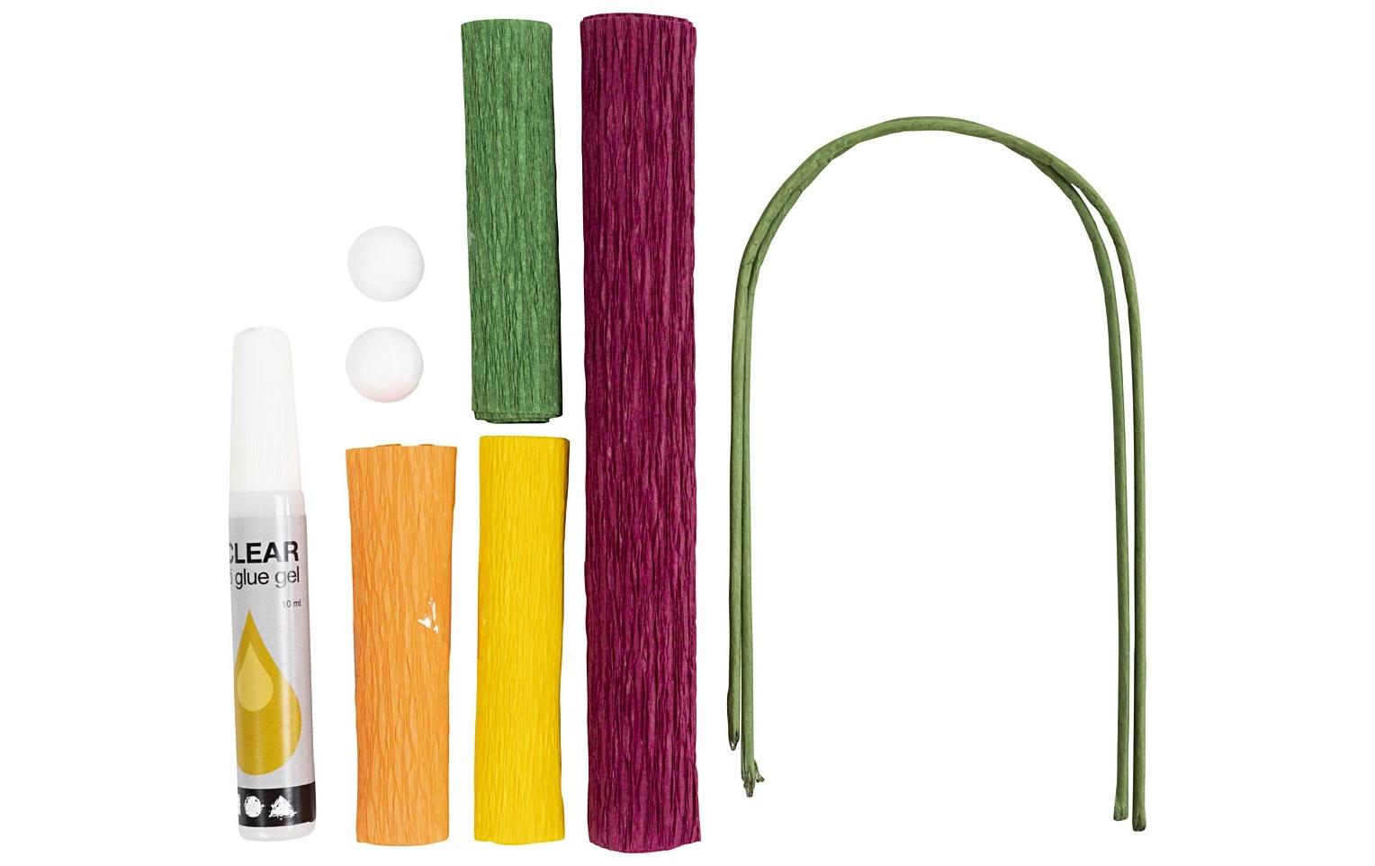 Creativ Company Bastelset Krepppapier-Set Mohn