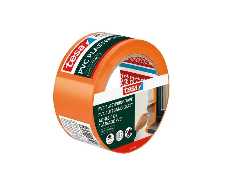 tesa PE Putzband, Orange, 33 m x 50 mm tesa PE Putzband, Orange, 33 m x 50 mm
