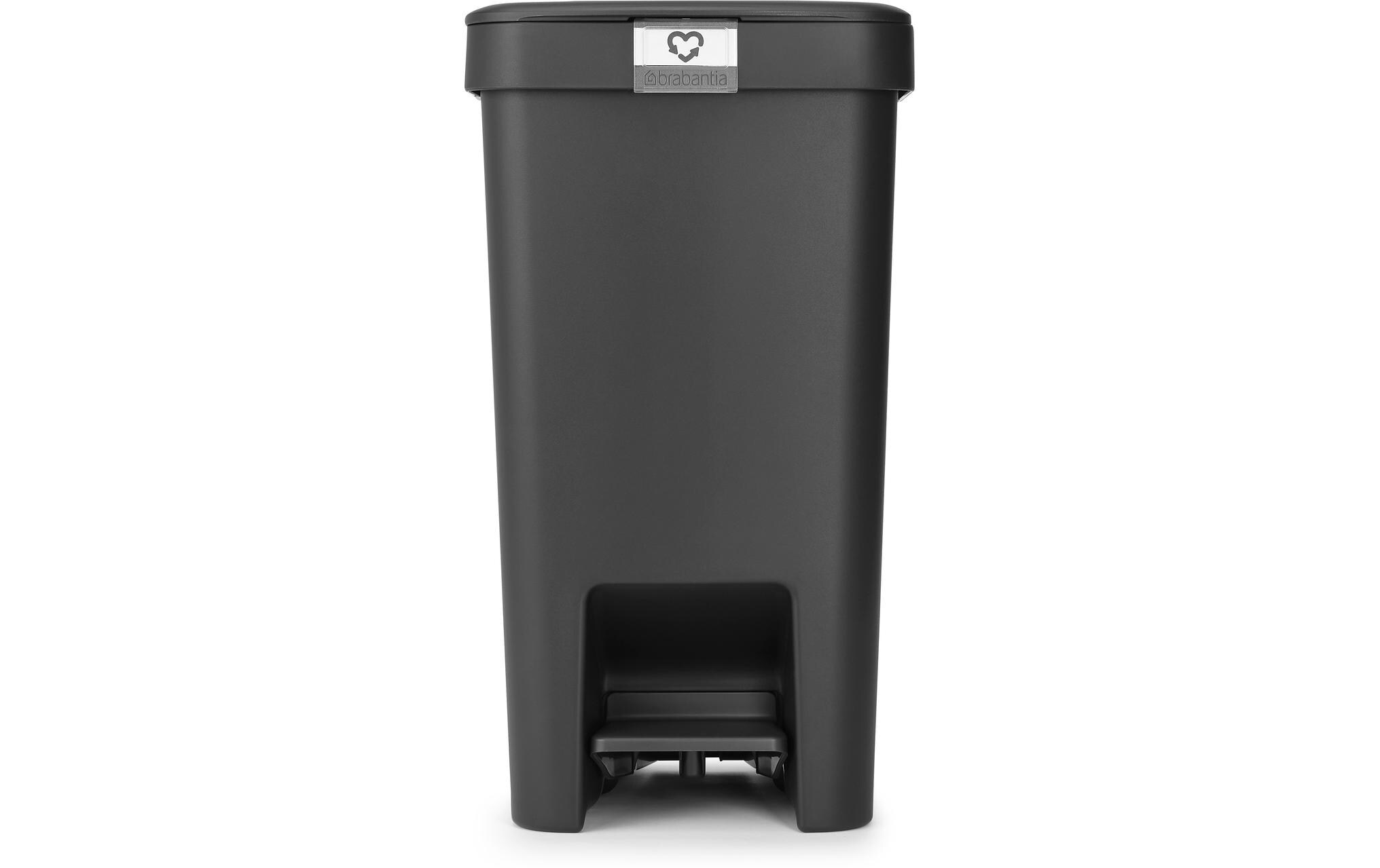 Brabantia Recyclingbehälter StepUp 16 l, Dunkelgrau