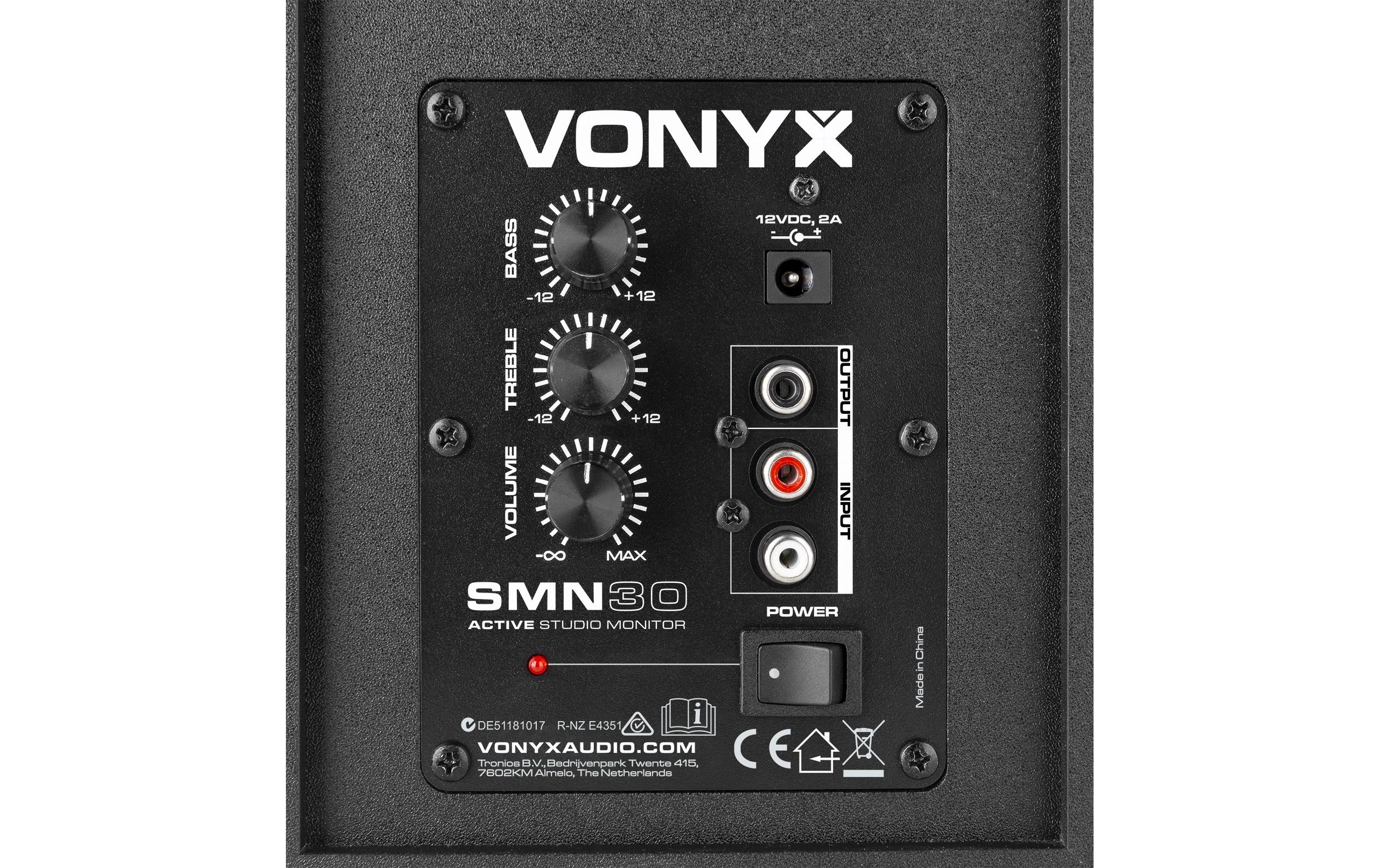 Vonyx Studiomonitore SMN30B Paar Schwarz