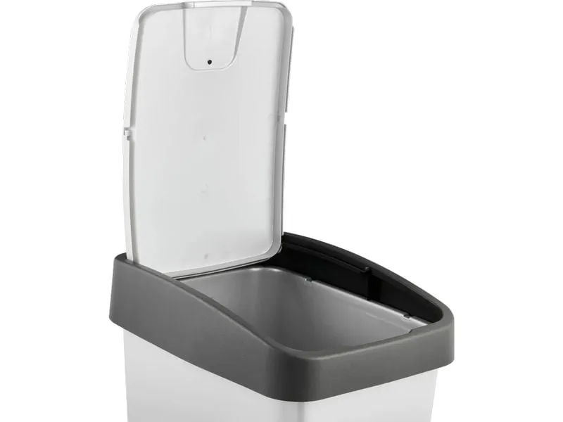 keeeper Abfalleimer Magne 45 l, Flip-Deckel, light silver