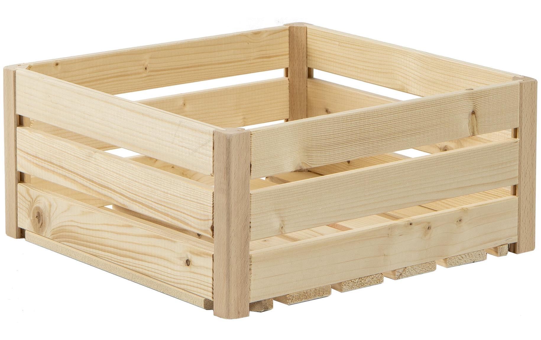 Holz Zollhaus Holzharasse B 35 x 35 cm schweizer Holz