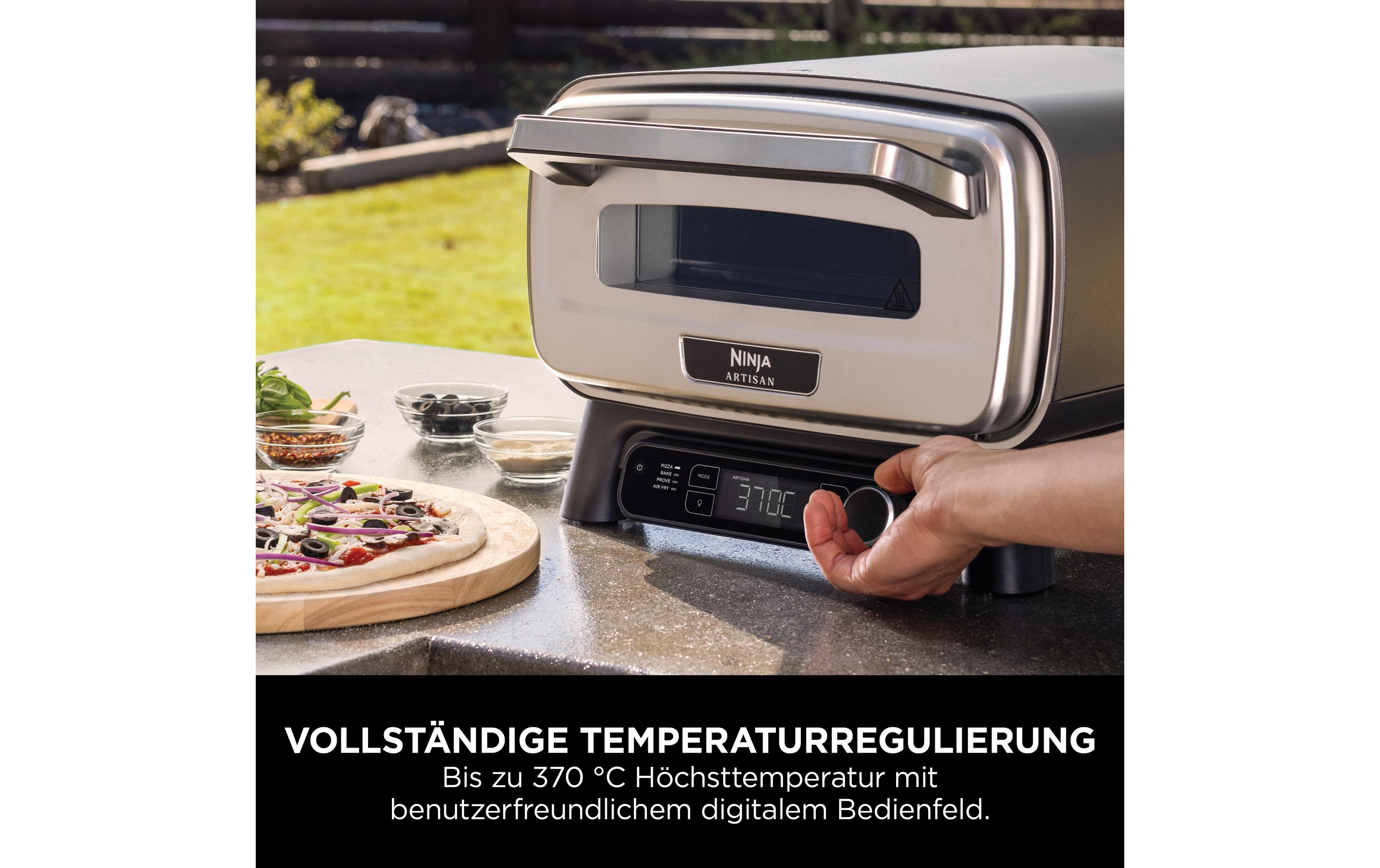 Ninja Outdoor-Elektro-Pizzaofen und Heissluftfritteuse MO201EU