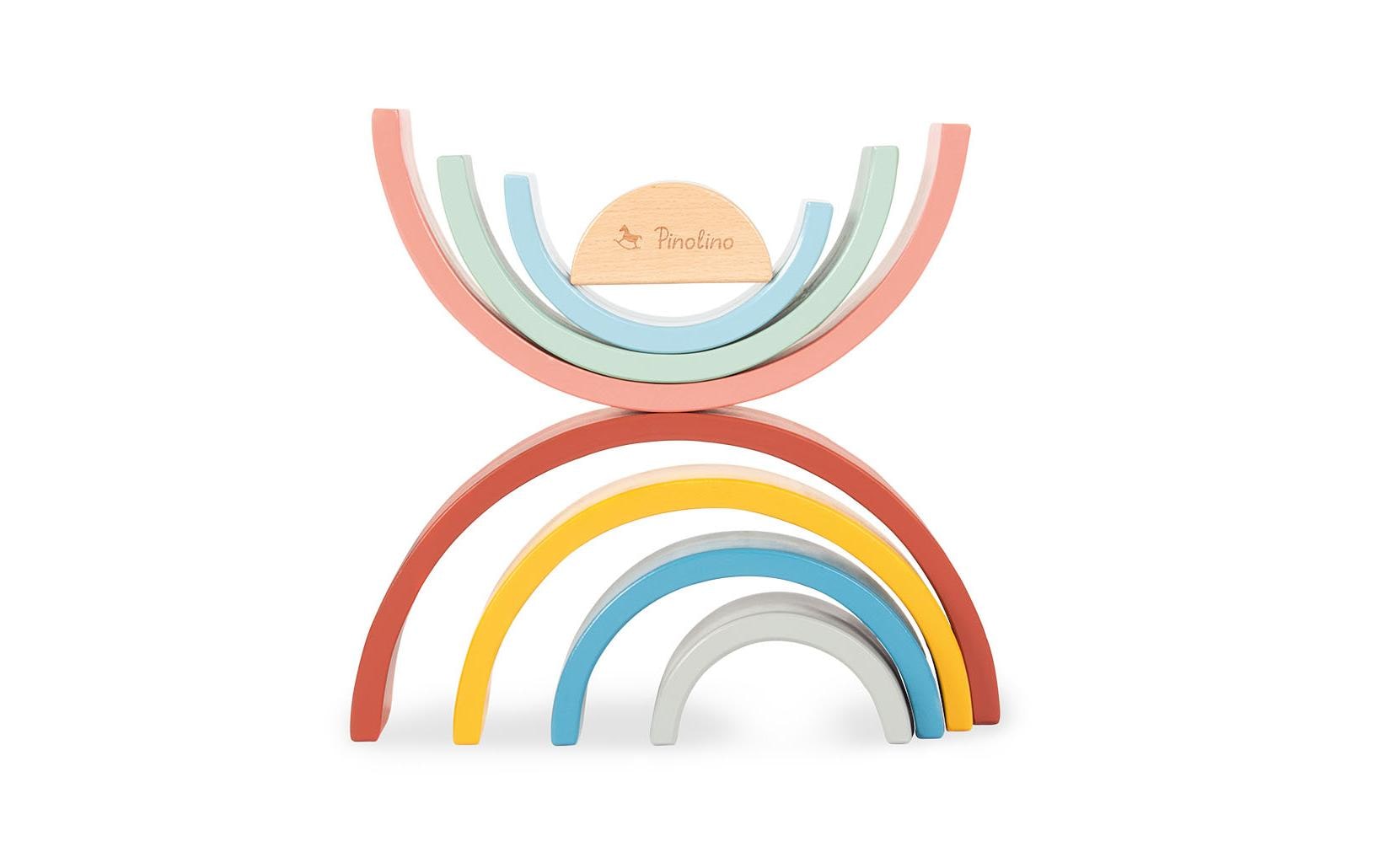 Pinolino Stapelspielzeug Holz-Regenbogen Ruby