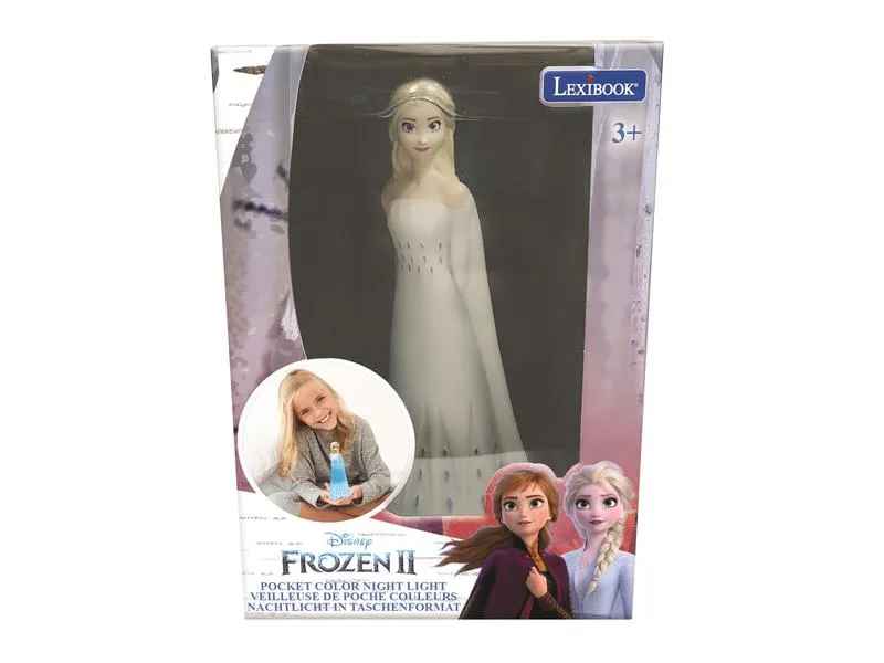 Lexibook Disney Frozen 3D LED-Taschen-Nachtlicht 13 cm